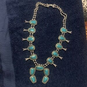 Turquoise and Silver Women's Necklace